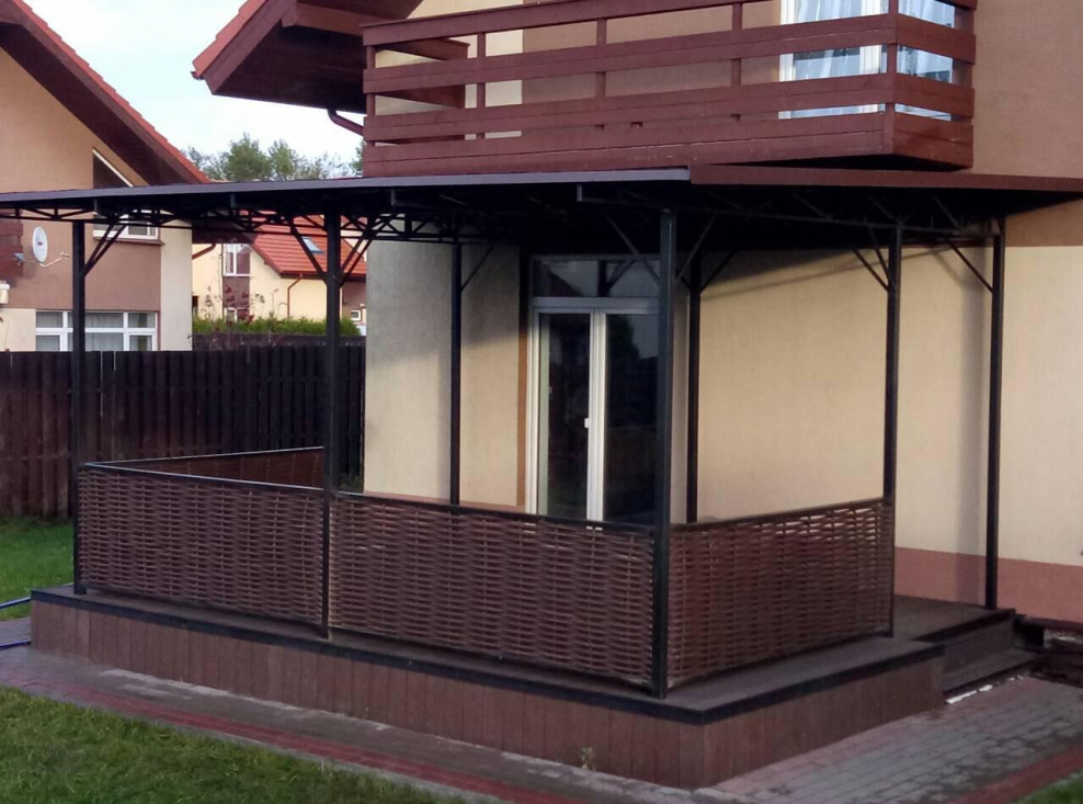 Веранда металлический каркас