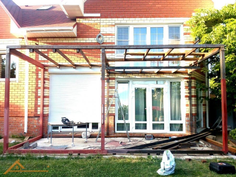 Веранда металлическая