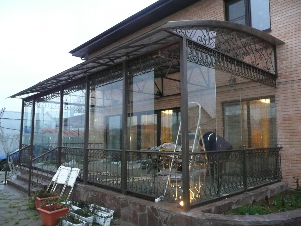 Веранда из металла