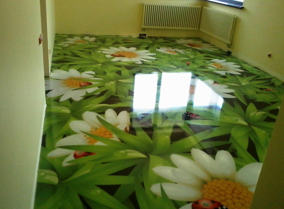 Наливной пол из эпоксидной смолы