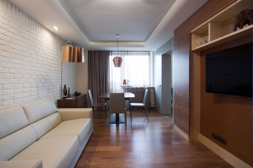 Интерьер однокомнатной квартиры в панельном доме