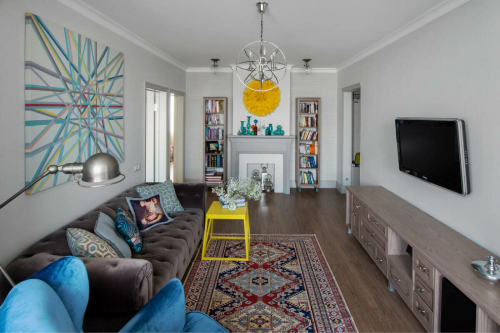 Интерьер гостиной п44т трехкомнатная