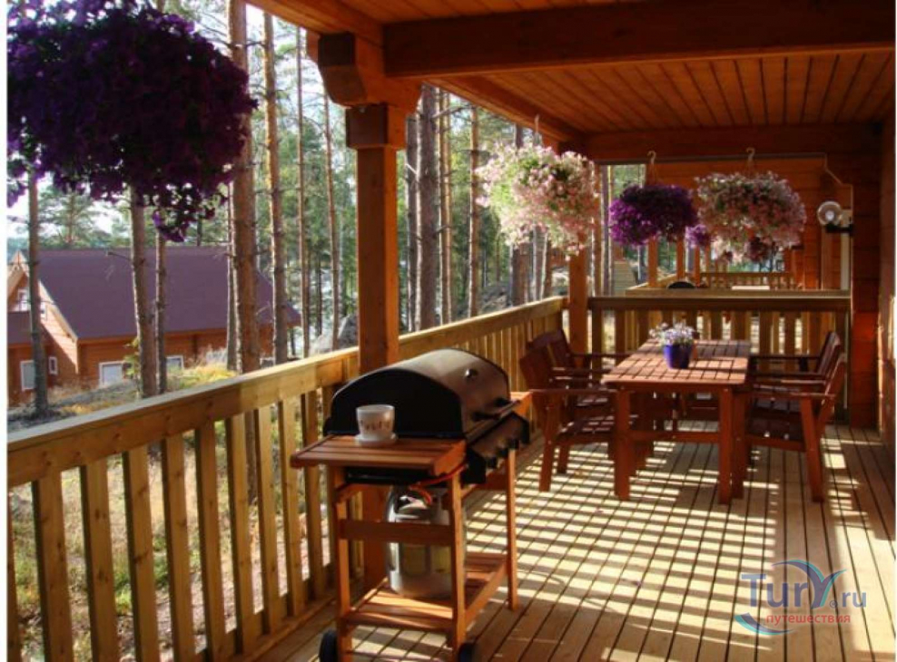 Открытая веранда с вагонки