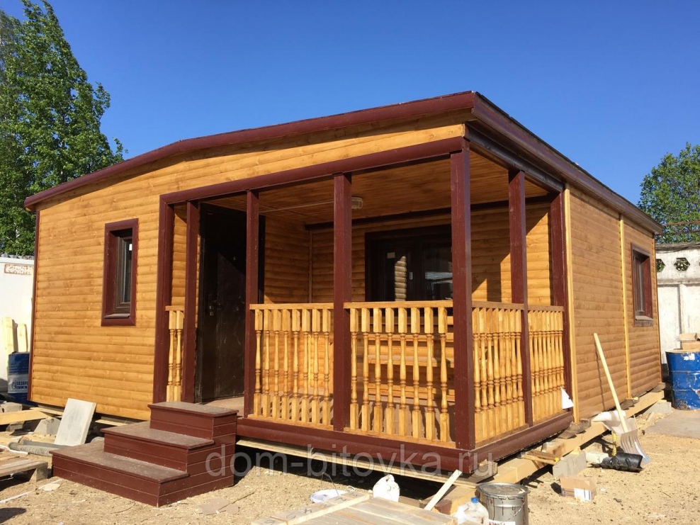 Садовый мобильный домик 6х6,9м “Панорамика”