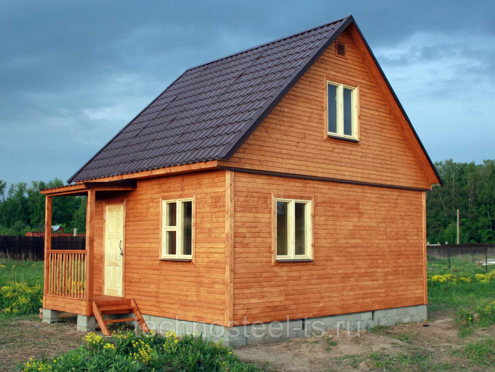 Каркасный дачный дом