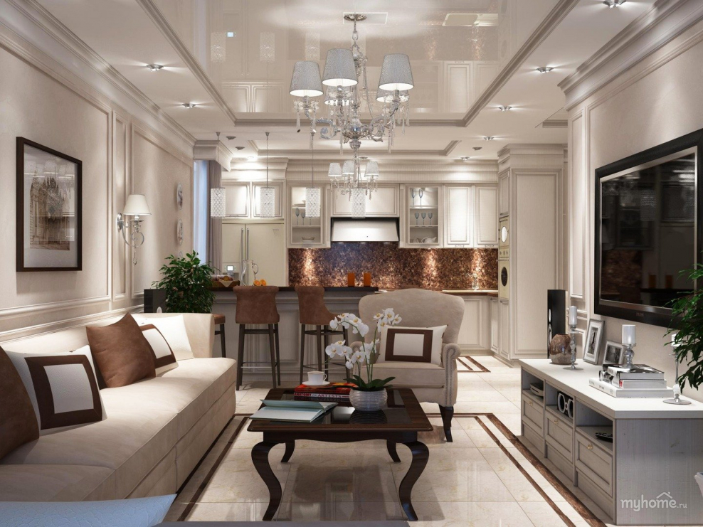 Неоклассика гостиные 2020