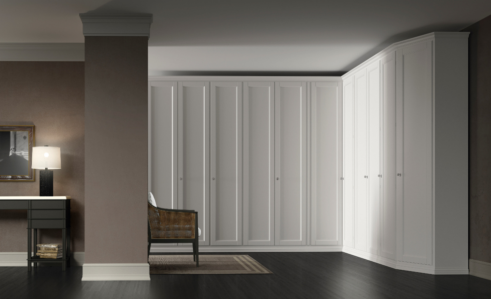 Встроенный шкаф МДФ эмаль