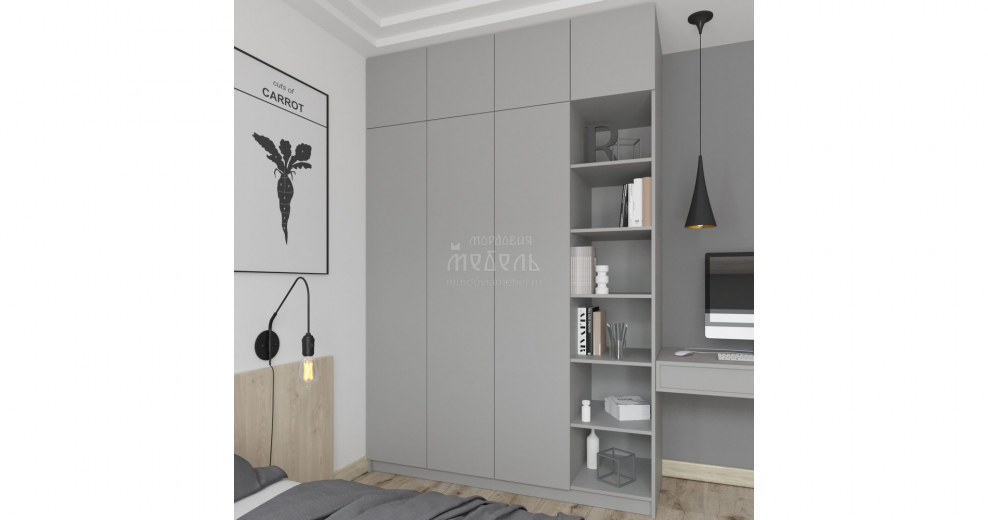 Шкаф с распашными дверями комфорт 1960х580 4д3ш