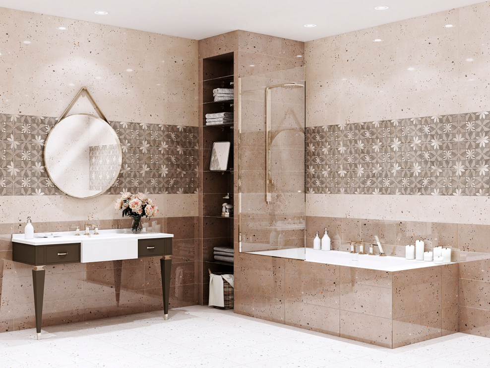 Керамическая плитка eletto Ceramica terrazzo Mocca