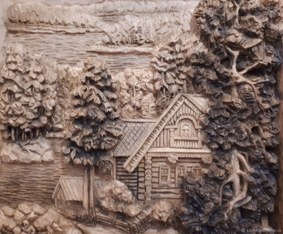 Резьба по дереву панно на стену