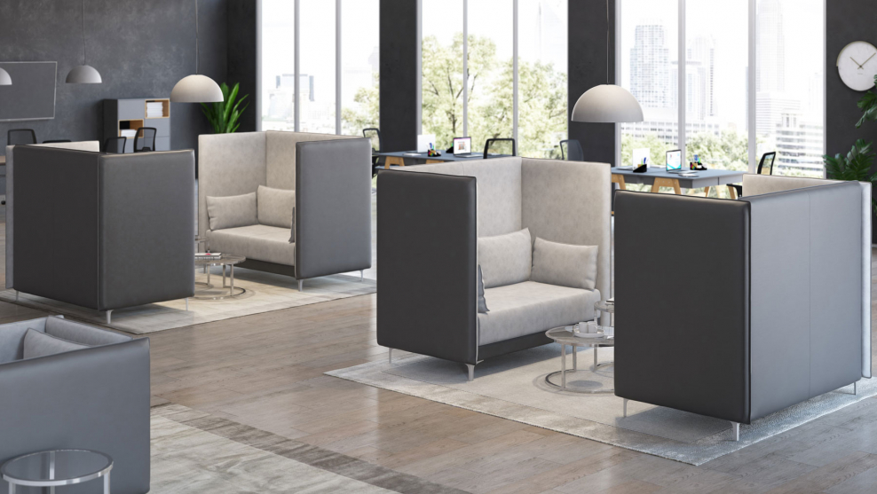 Кресло высокий графит в EUROFORMA