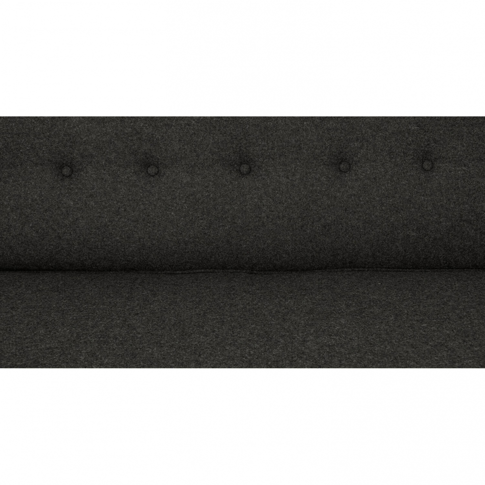 Диван современный прямой темно-серый