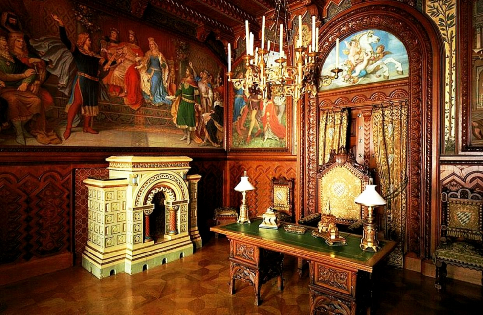 Нойшванштайн замок интерьеры