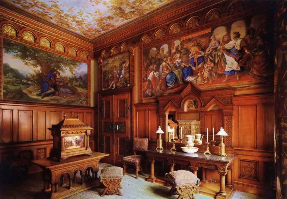 Нойшванштайн баварский замок интерьер