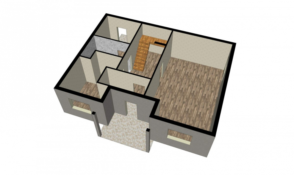 Перепланировка п44 двушка линейка