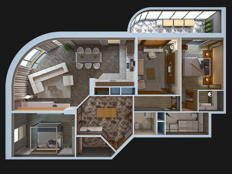 Готовый проект интерьера