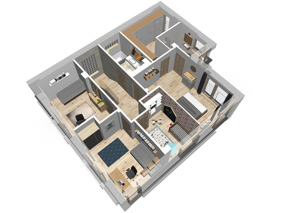 Красивый интерьер таунхауса