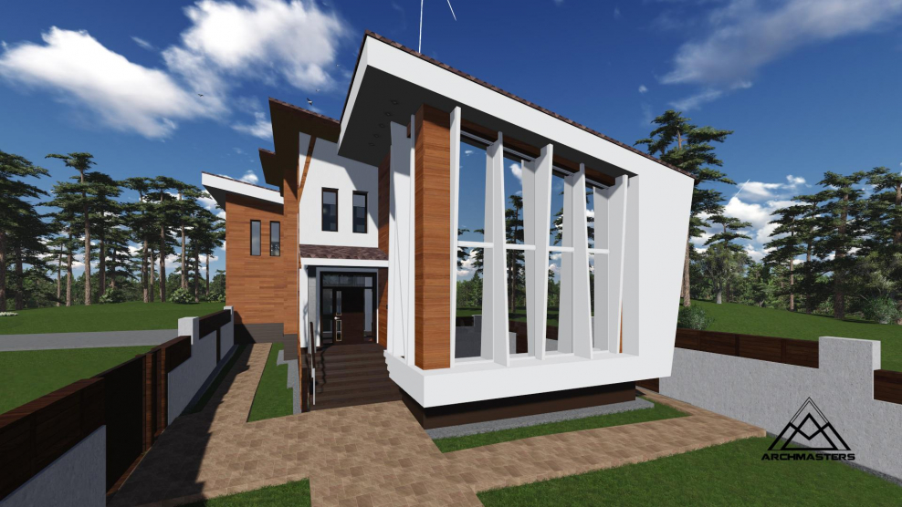 Планировка загородного домика