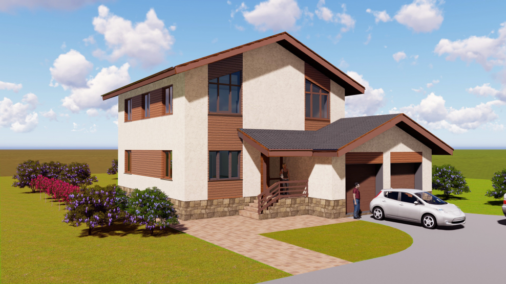 Коттеджный поселок одноэтажные дома