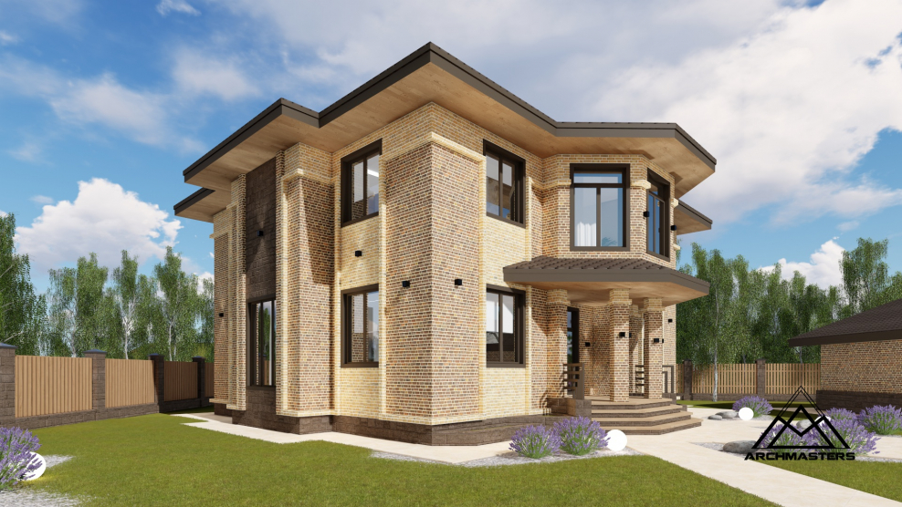 Обмерный план дома с мансардой