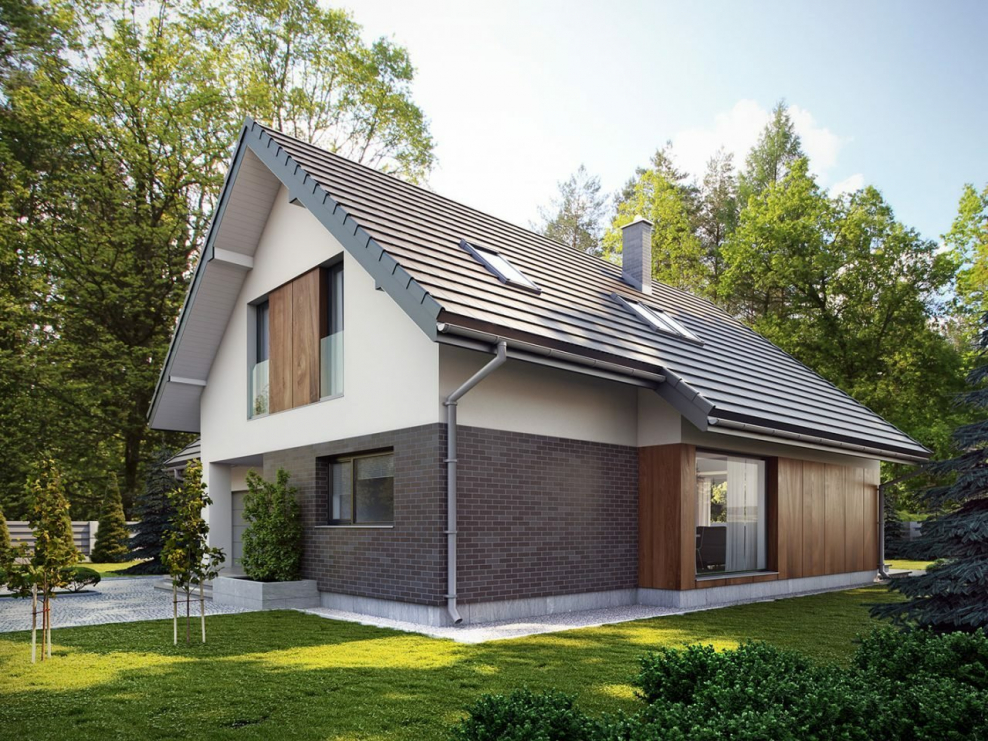 Дом с мансардой