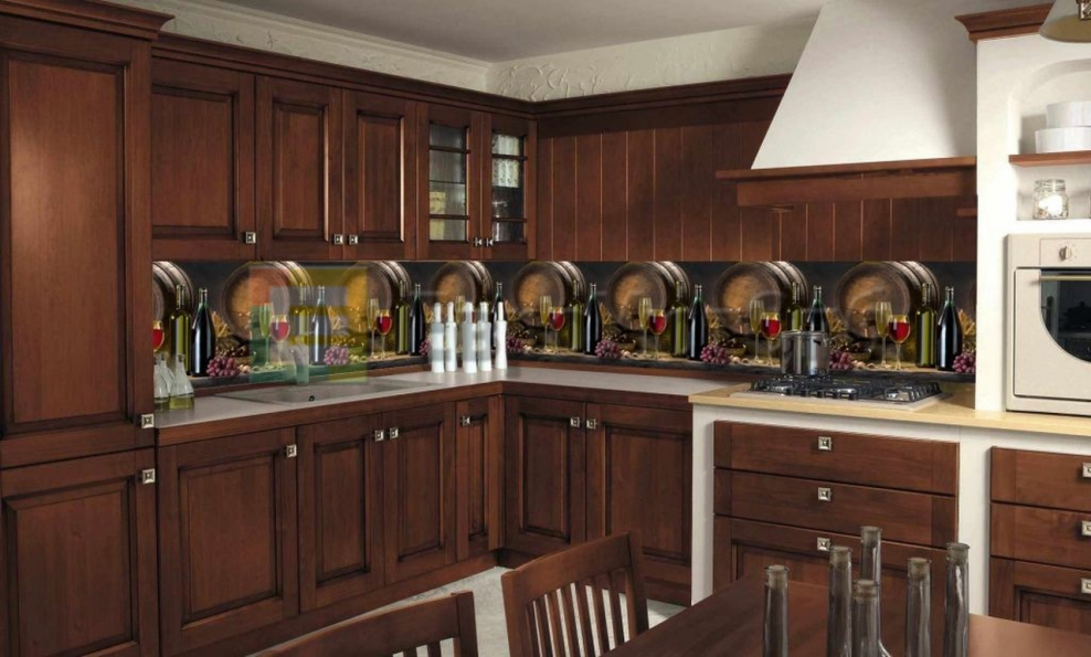 Кухонный фартук АБС вино 0,6*3м