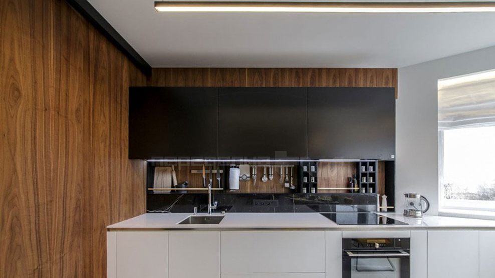 Раздвижной фартук на кухне