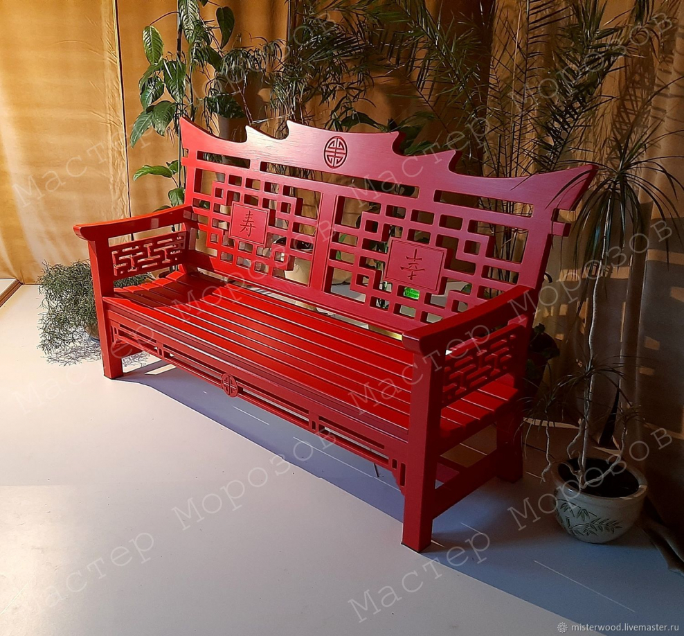 Лавочки в китайском стиле