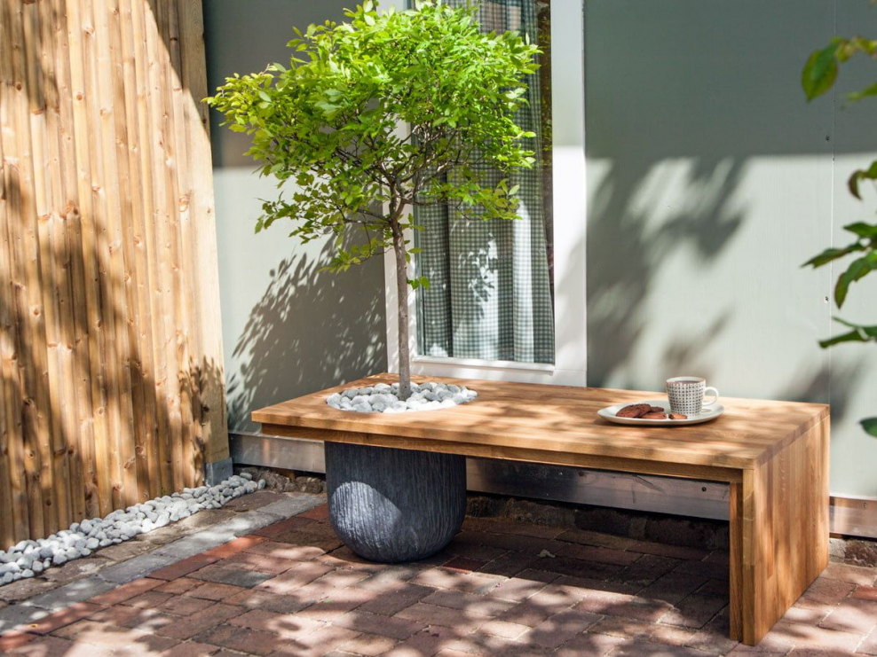 Скамья в японском саду