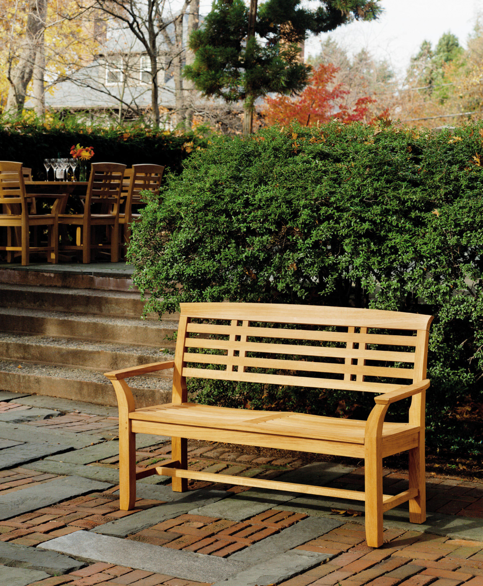 Деревянный диван скамья