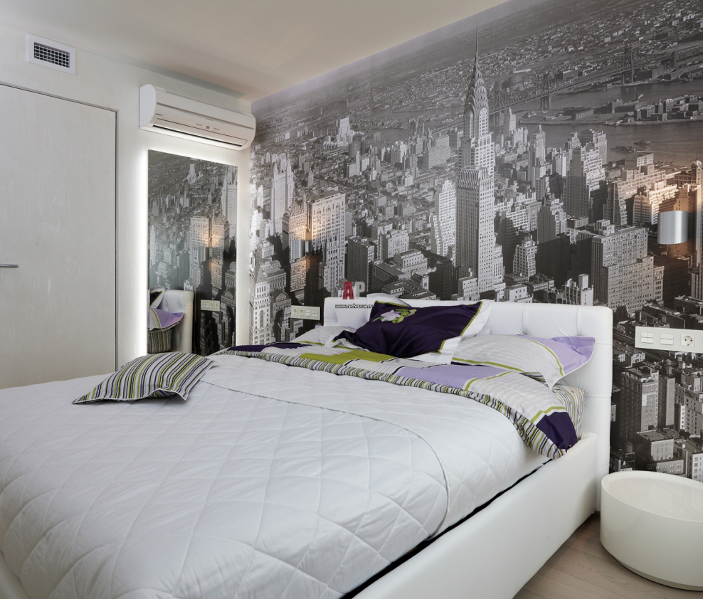 Фотообои Лондон в интерьере гостиной