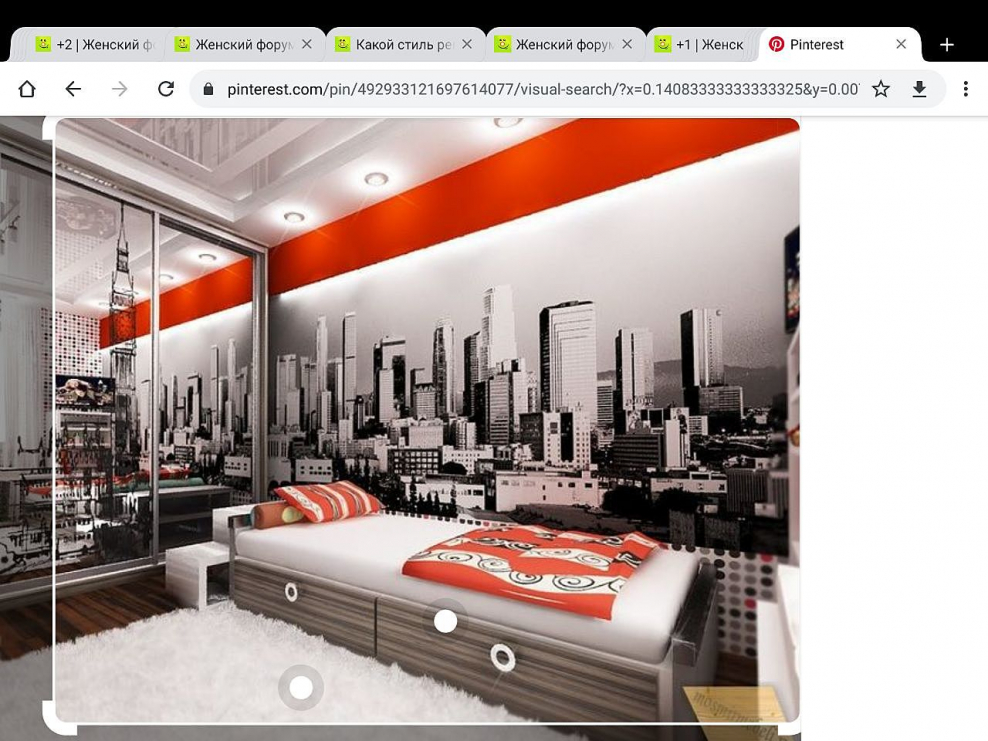 Гостиная с фотообоями