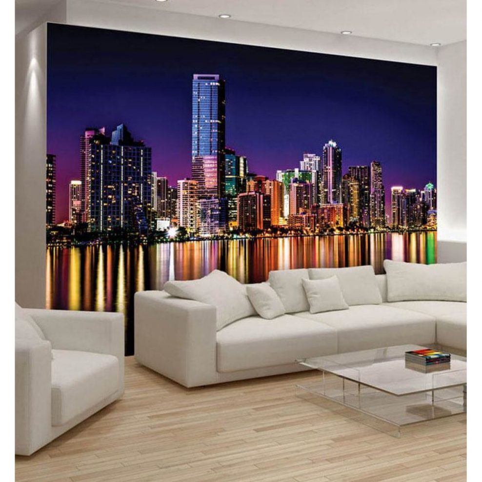 Гостиная с фотообоями