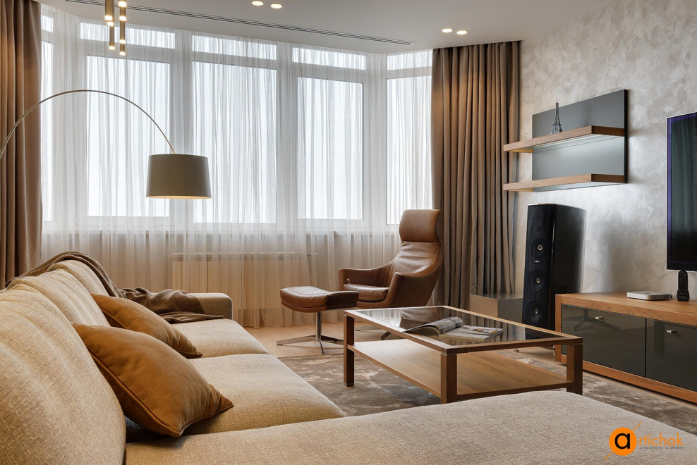 Уютная гостиная в стиле Минимализм