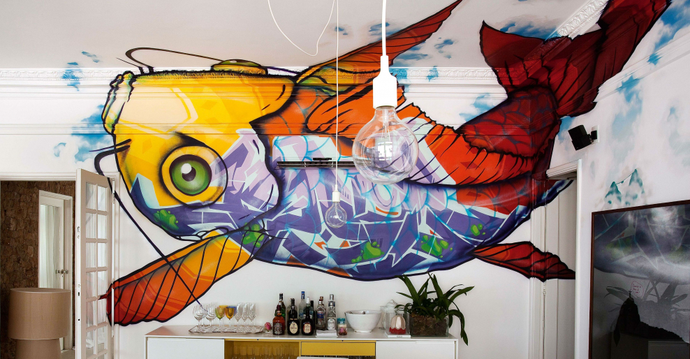 Стилизованная роспись стен