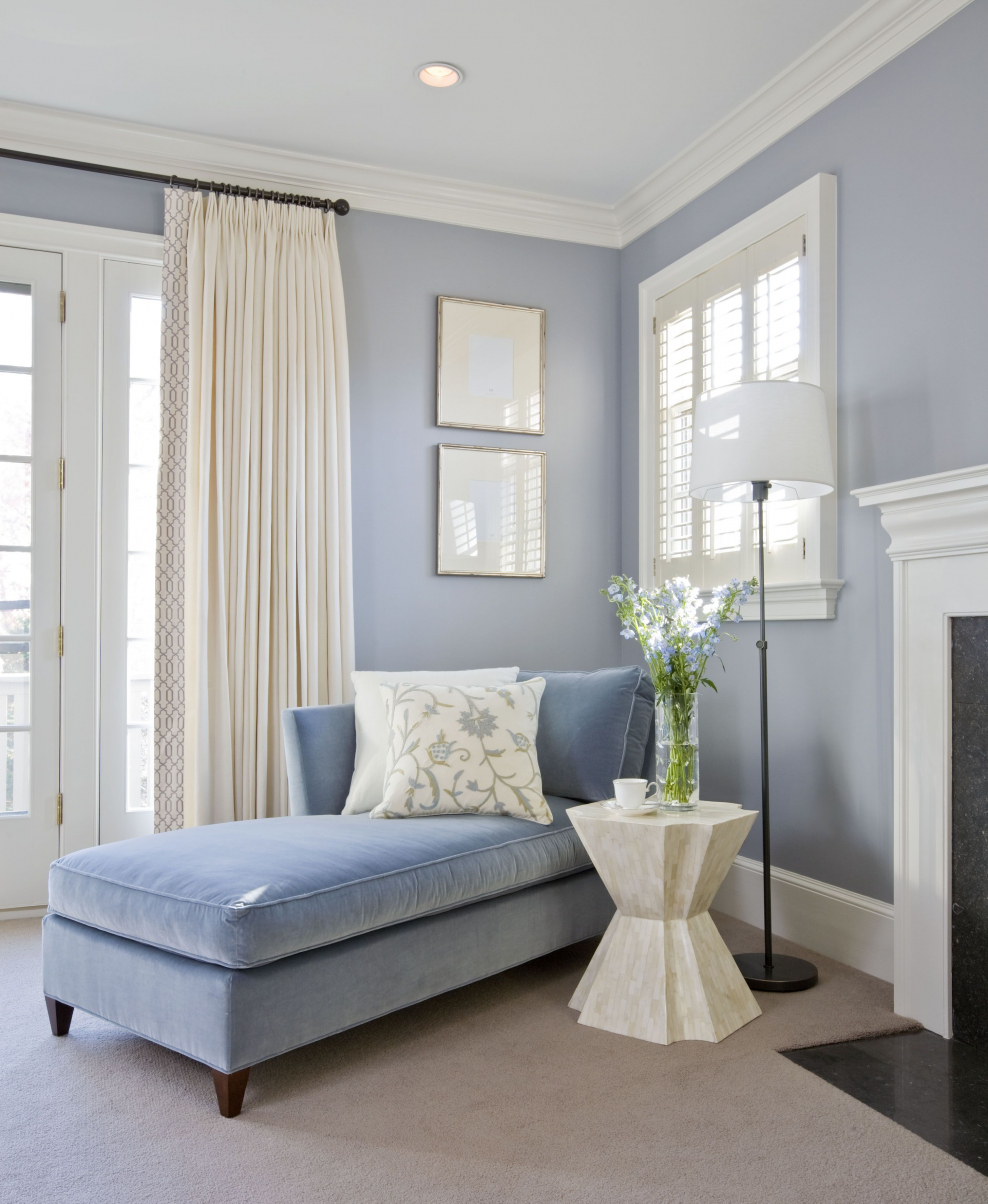 Голубой и пудровый в интерьере