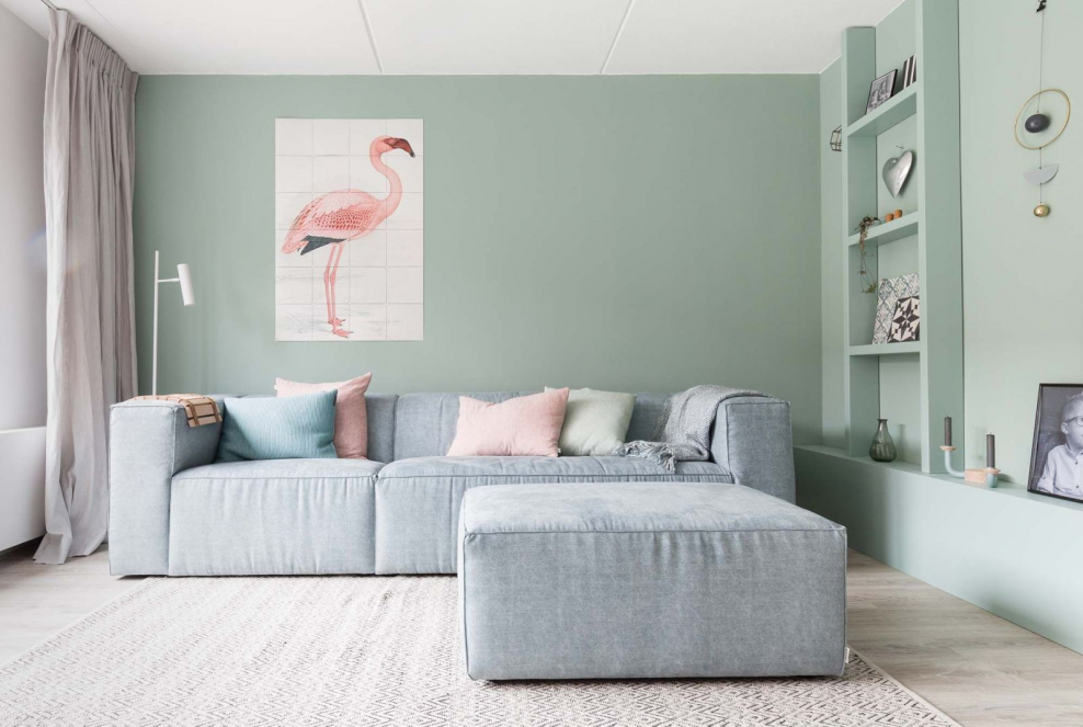 Интерьер в пастельных тонах