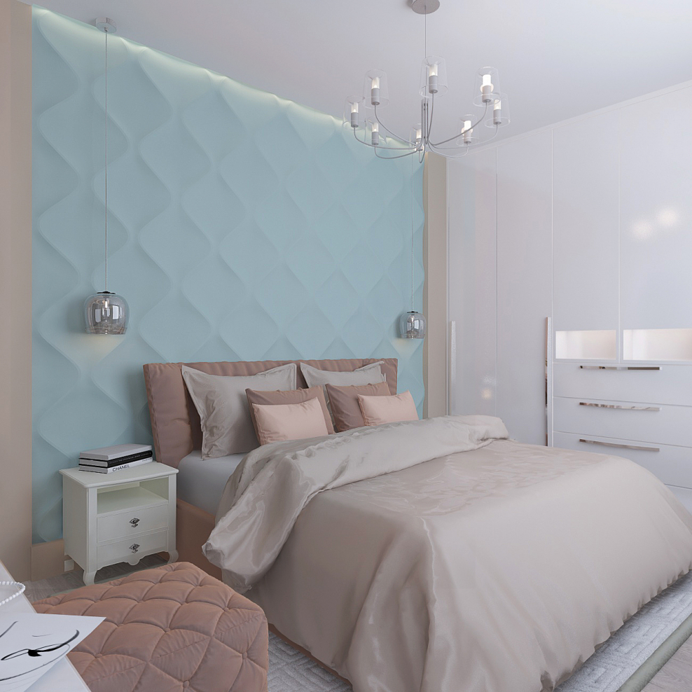 Мятная спальня