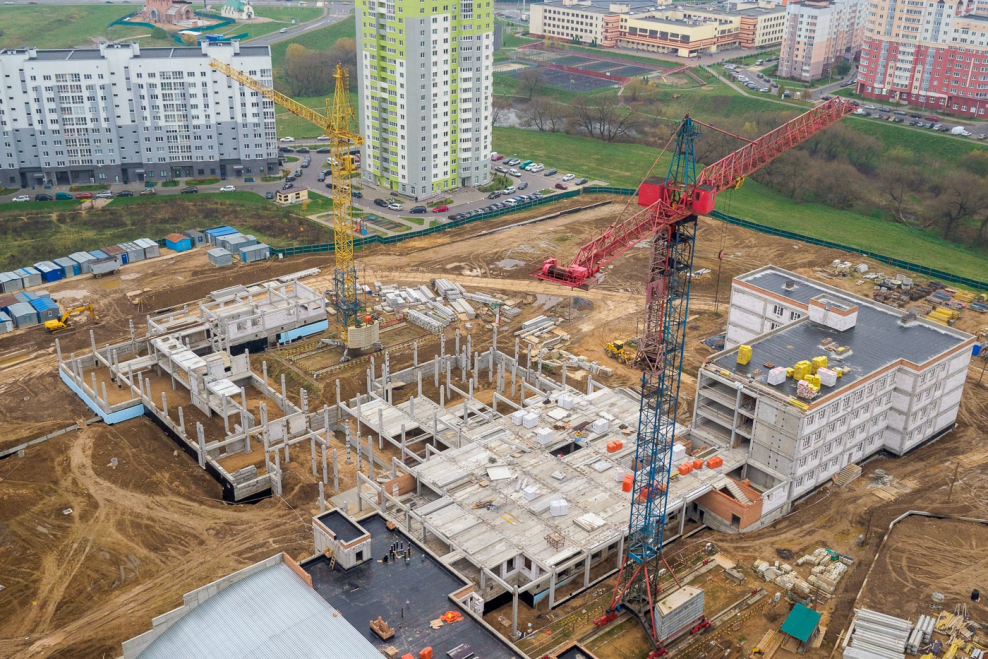 Садик на ул романтиков ход строительства