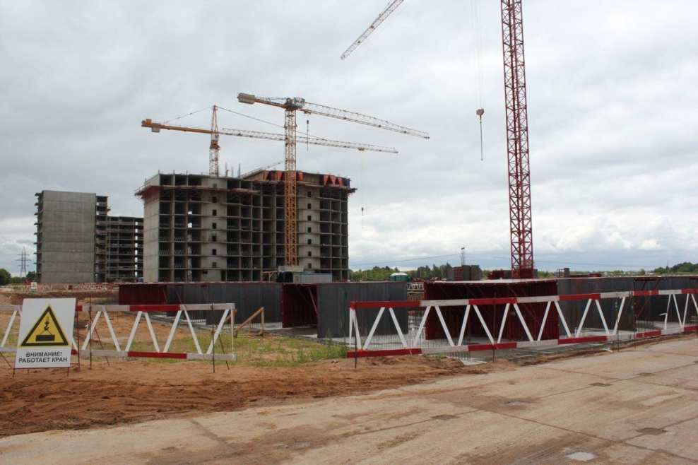 Пироговская Ривьера фото со стройки