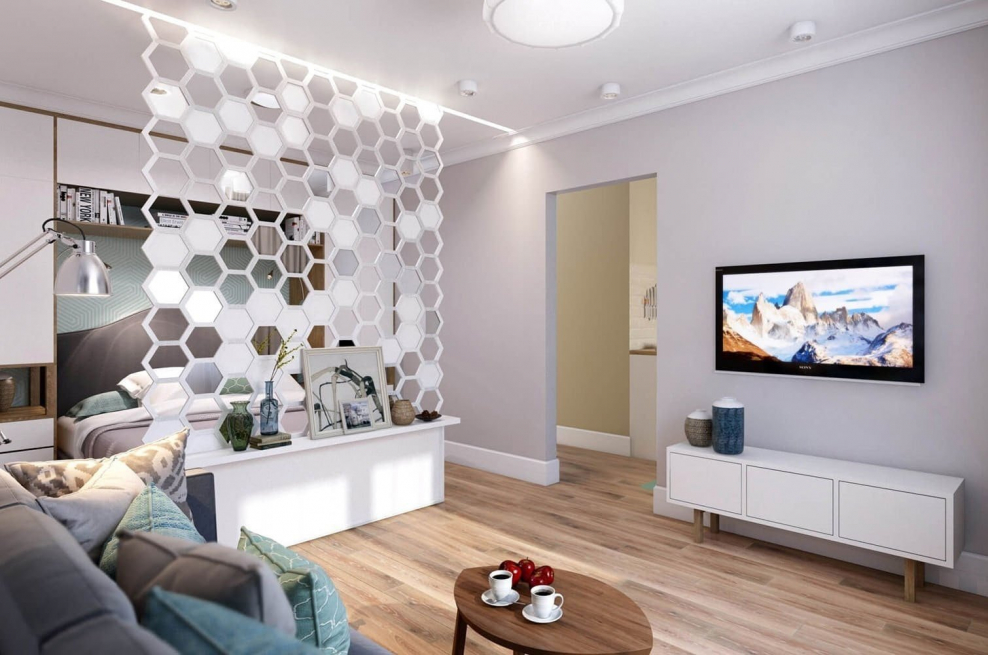 Интерьер однушки 37 кв