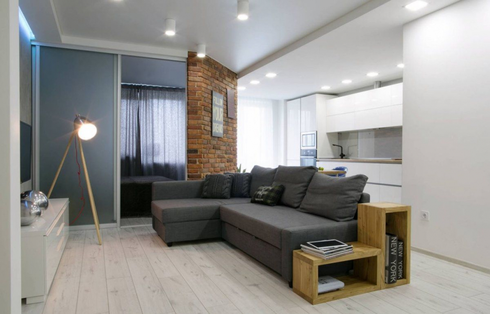 Кухня гостиная со спальным местом