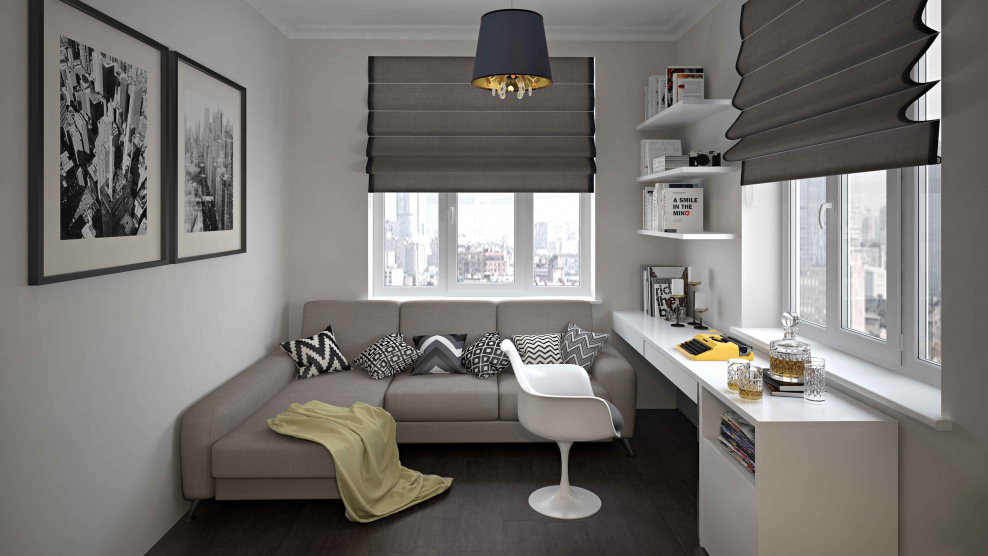 Серая спальня