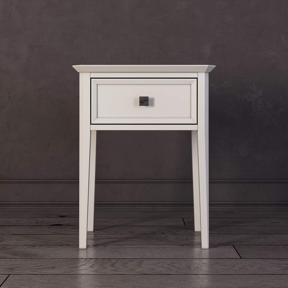 Тумба прикроватная с ящиком Ellington белого цвета