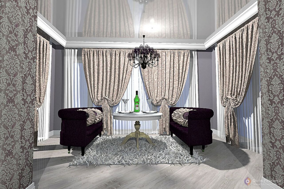 Шторы ар деко в интерьере