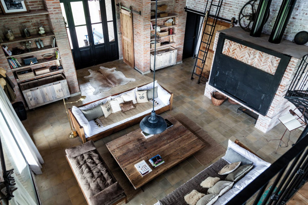 Дачный дом в стиле лофт