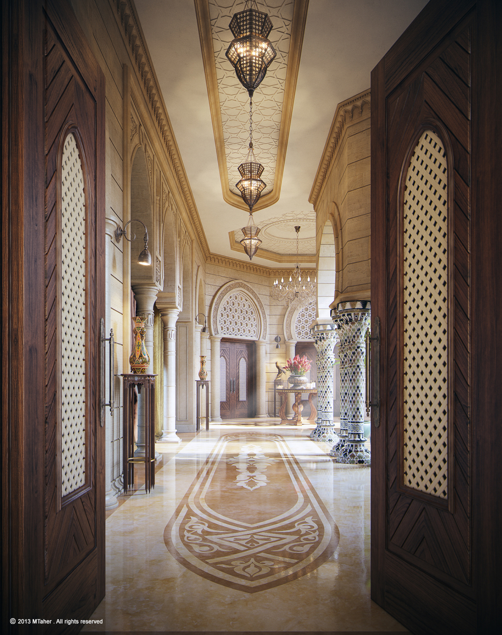 Коридор в арабском стиле