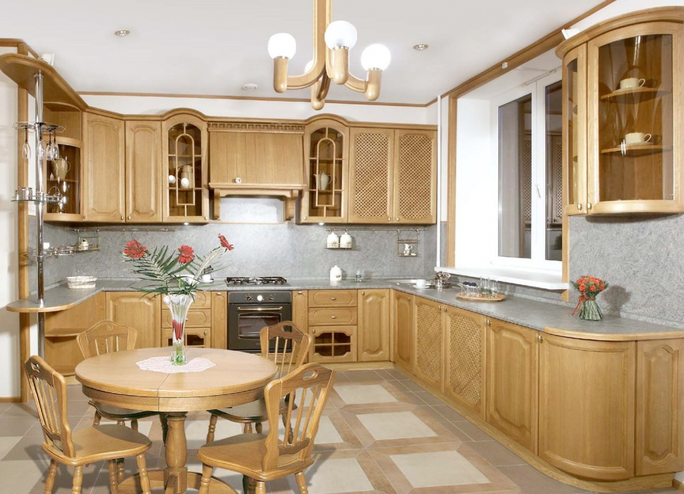 Кухонная мебель буквой п