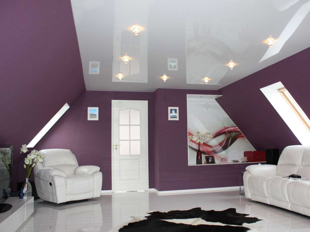 Глянцевые потолки