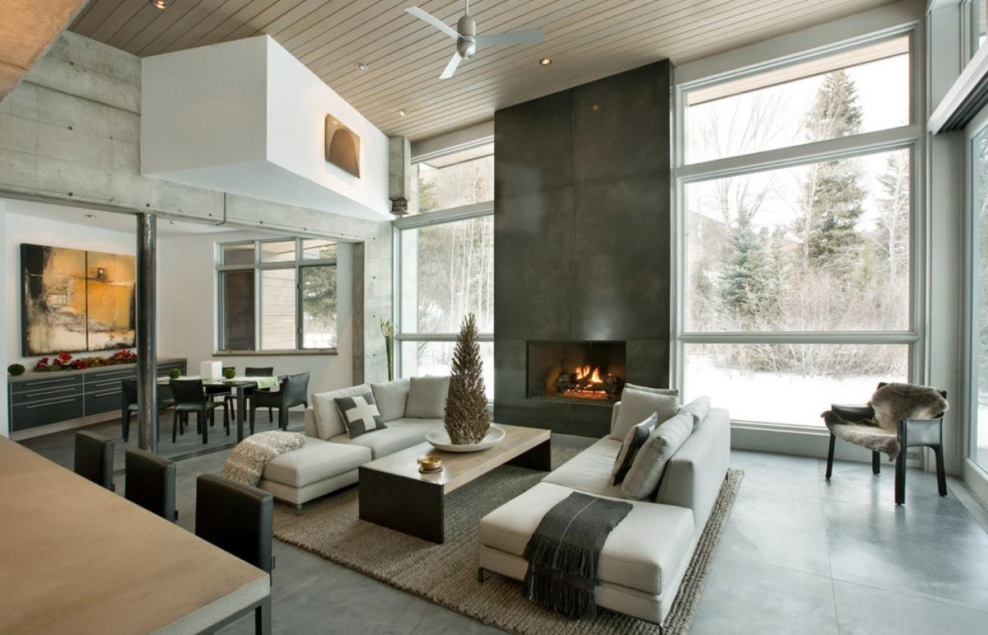 Современные интерьеры домов